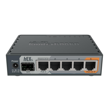 Router MIKROTIK hEX S RB760IGS (1xWAN 1xSFP 4xLAN)